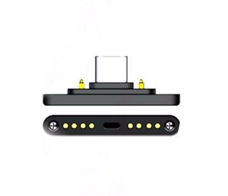 Переходник для зарядки/коммуникации мобильного компьютера С66 в защитном бампере через зарядное устройство