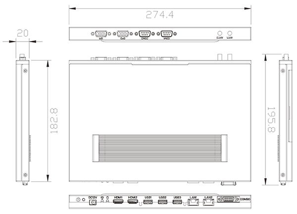 Встраиваемый компьютер AES-HM76Z1FL