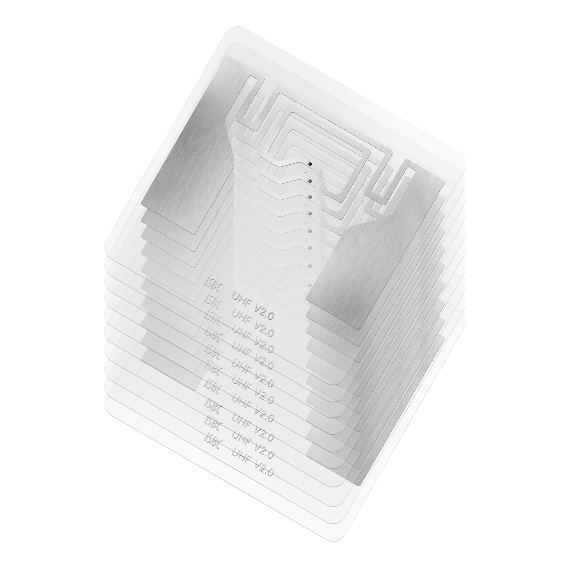 Метка ISBC Labels 50x50 UHF, UCODE8, crystal (45x31)