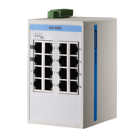 EKI-5526-AE - 16-портовый Fast Ethernet коммутатор ProView