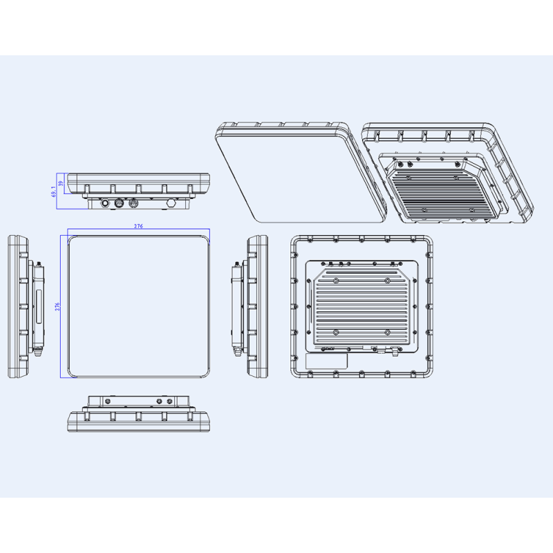 UHF RFID Ридер с интегрированной антенной Hopeland HH120 (HH100) на базе OC Android