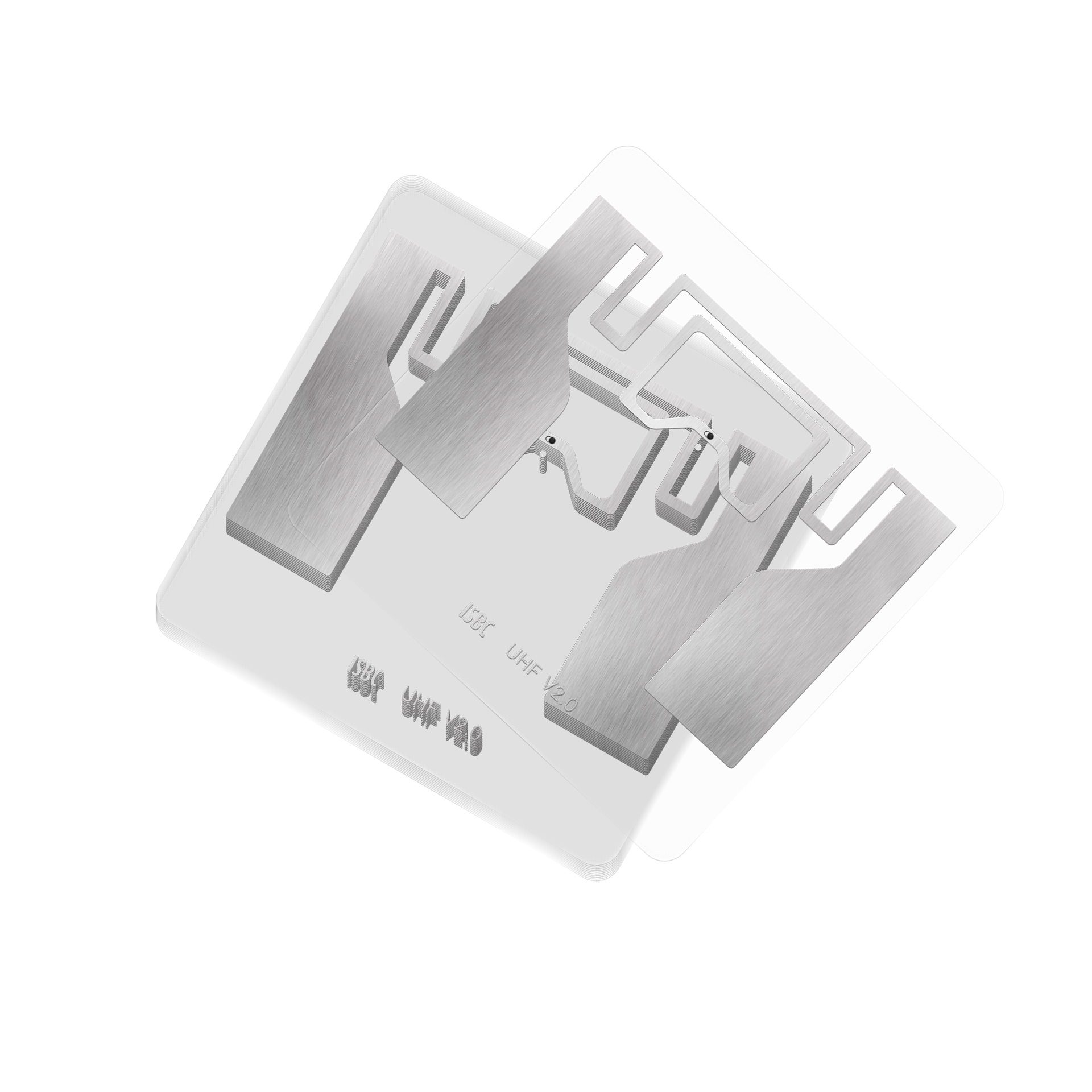 Метка ISBC Labels 50x50 UHF, UCODE8, crystal (45x31)