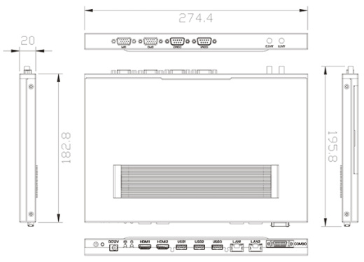 Встраиваемый компьютер AES-HM76Z1FL