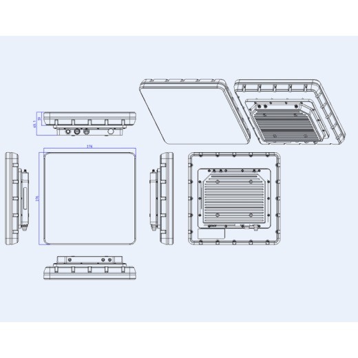UHF RFID Ридер с интегрированной антенной Hopeland HH120 (HH100) на базе OC Android