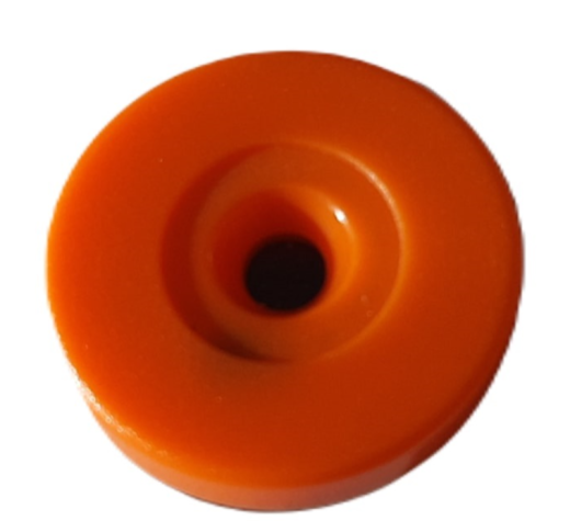 Метка круглая NFC Hard Token Tag, с клеевым слоем, красная, чип Icode SLIX2 + феррит