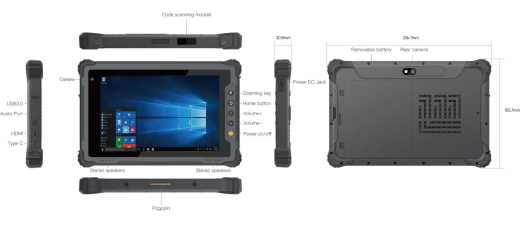 Защищенный планшет CI-R88-W88